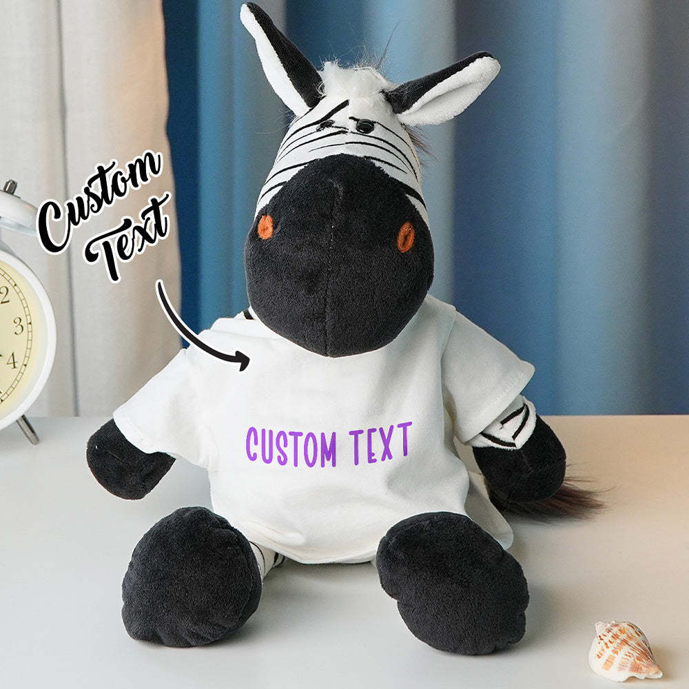 Personalized Animal Plush Stuffed Toy Birth Announcement Gift for Baby Shower - yourphotoblanketuk