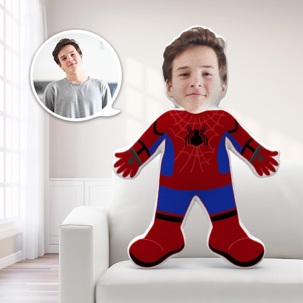 Custom Spider Man MiniMe Pillow Face Pillow Personalized Spider-man Pillow Custom Pillow Picture Pillow Costume Pillow Doll Super Hero Toy