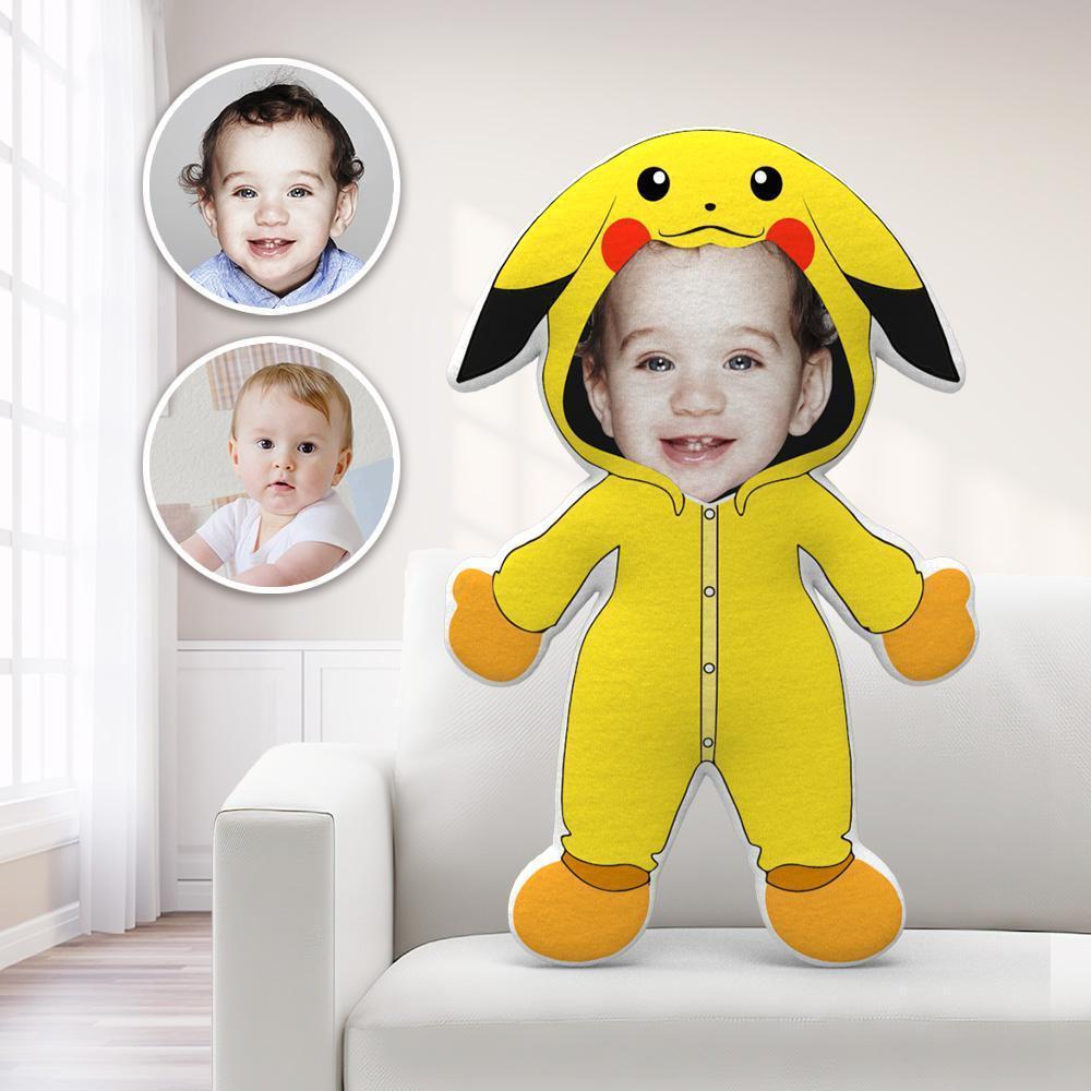 Custom Pikachu MiniMe Pillow Face Pillow Personalized Pokemon Pillow Custom Pillow Picture Pillow Costume Pillow Doll