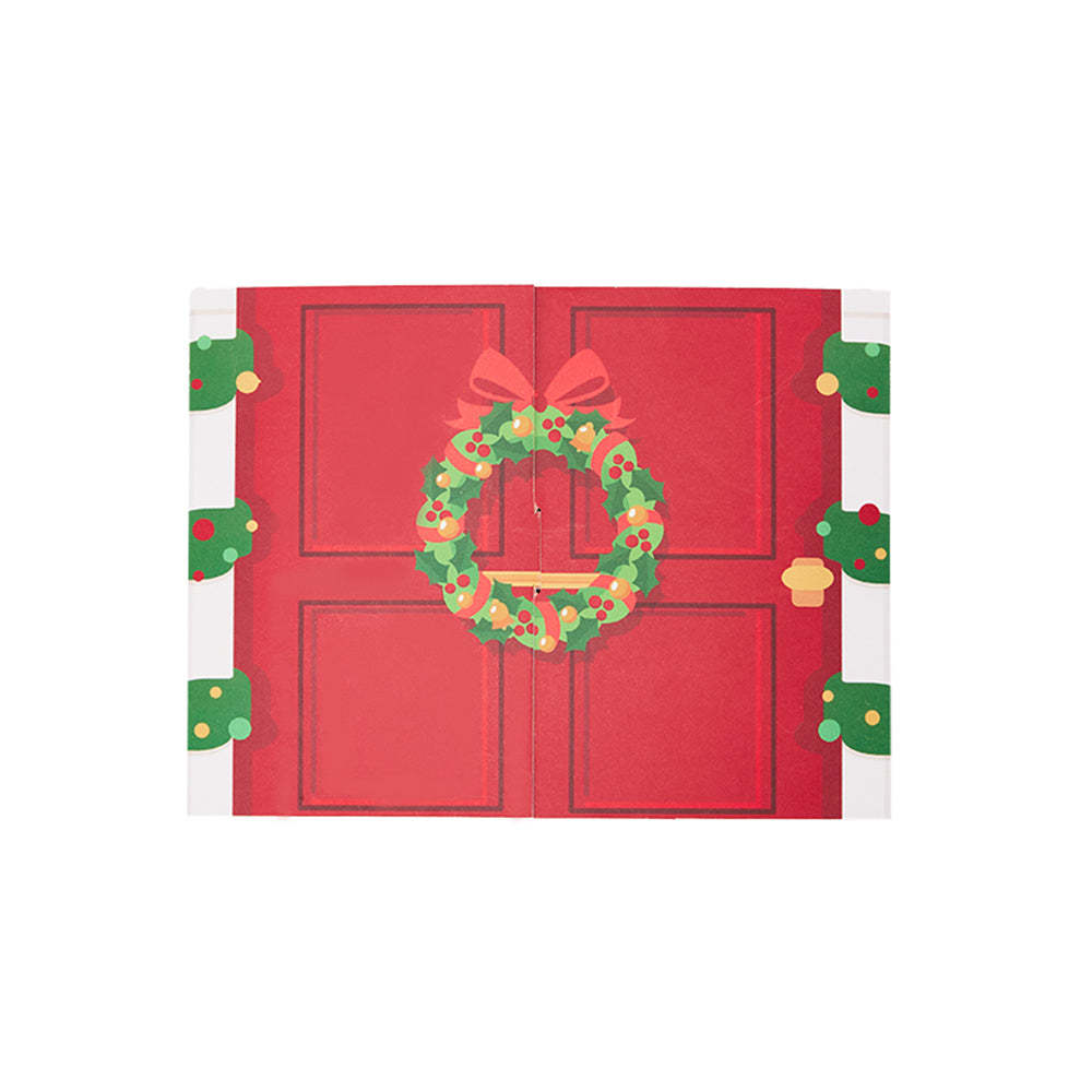 Double Opened Christmas 3D Pop Up Card Christmas Family Greeting Card - Yourphotoblanket