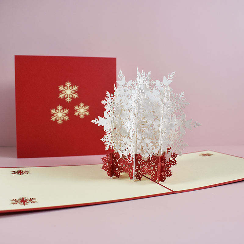 Winter Snowflakes 3D Pop-Up Card Greeting Card - Yourphotoblanket