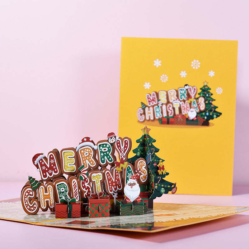 Merry Christmas 3D Pop-Up Card Greeting Card - Yourphotoblanket
