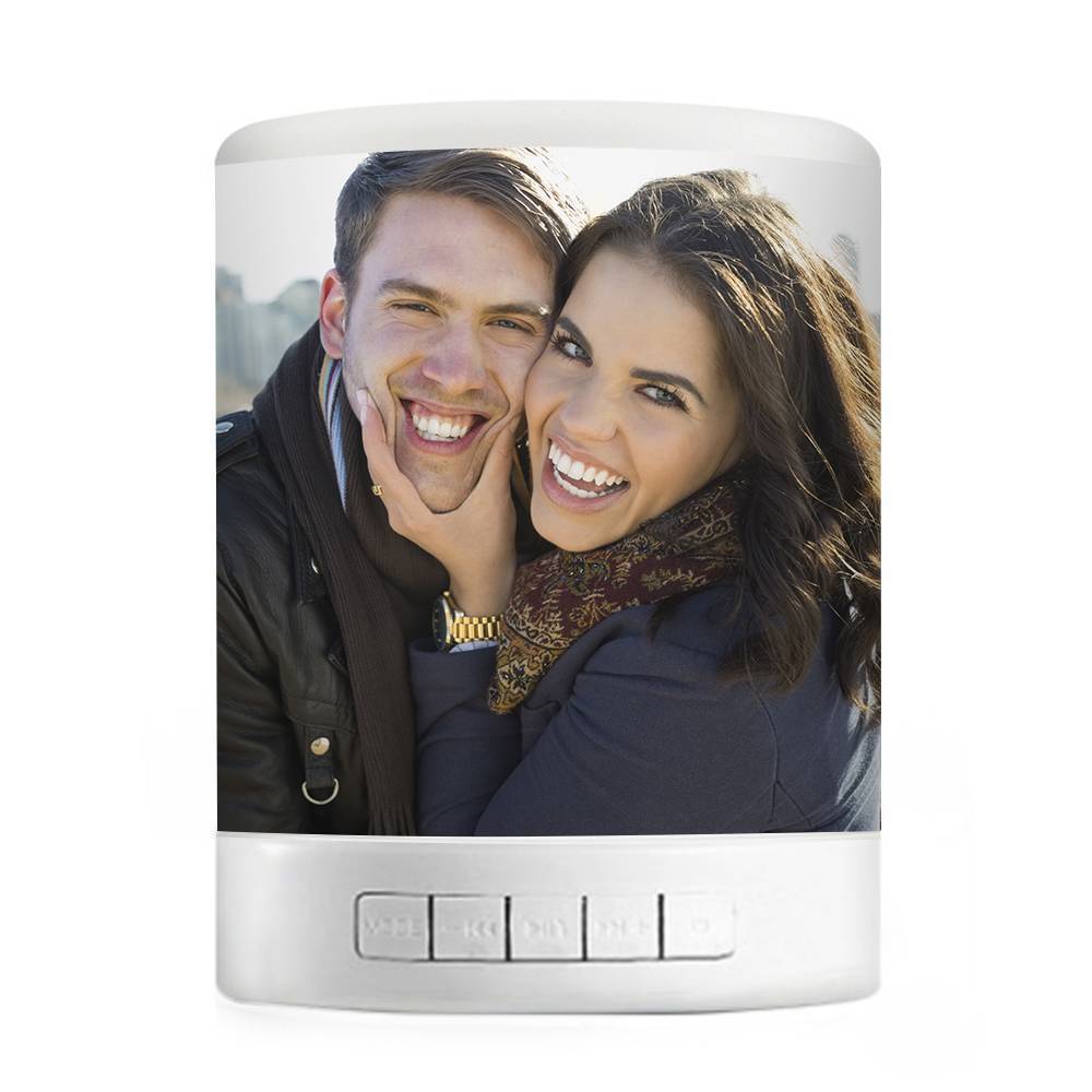 Personalized Sweet Lover Photo Night Lamp, Photo Audio Bluetooth Seven Colors - yourphotoblanketuk