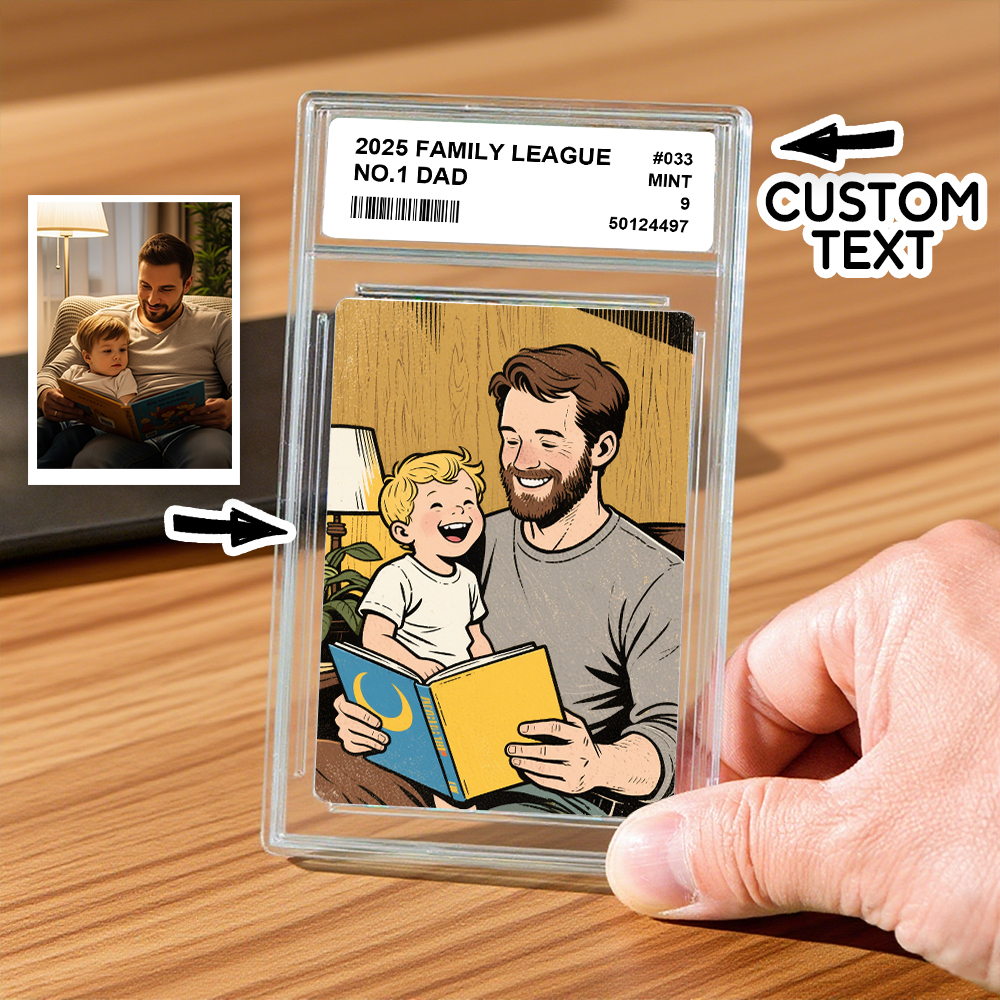 Custom Father's Day Poke Card Custom Poke Card Gift For Dad, Father's Day Gift, Custom Present - yourphotoblanketuk