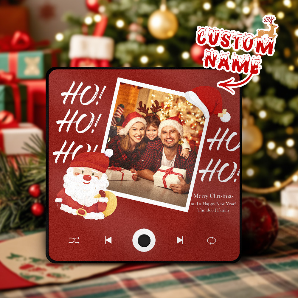 Custom Fridge Magnet with Photo & Music - Choose Your Music Christmas Gifts - yourphotoblanketuk