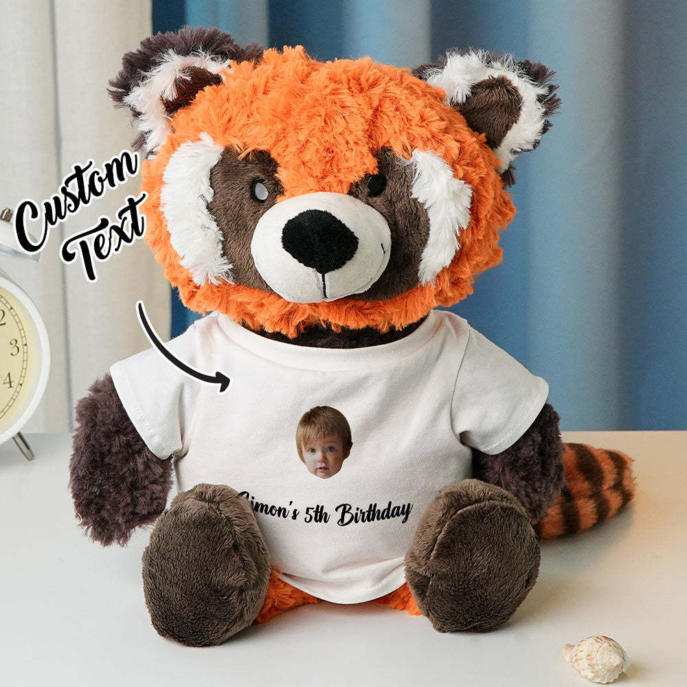 Personalized Animal Plush Stuffed Toy Birth Announcement Gift for Baby Shower - yourphotoblanketuk