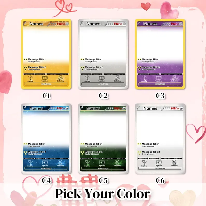 Personalized Valentine’s Day Power Couple Card, Custom Anniversary Card Couple Photo Anime Style, Best Valentine's Day Gift for Lover - yourphotoblanketuk