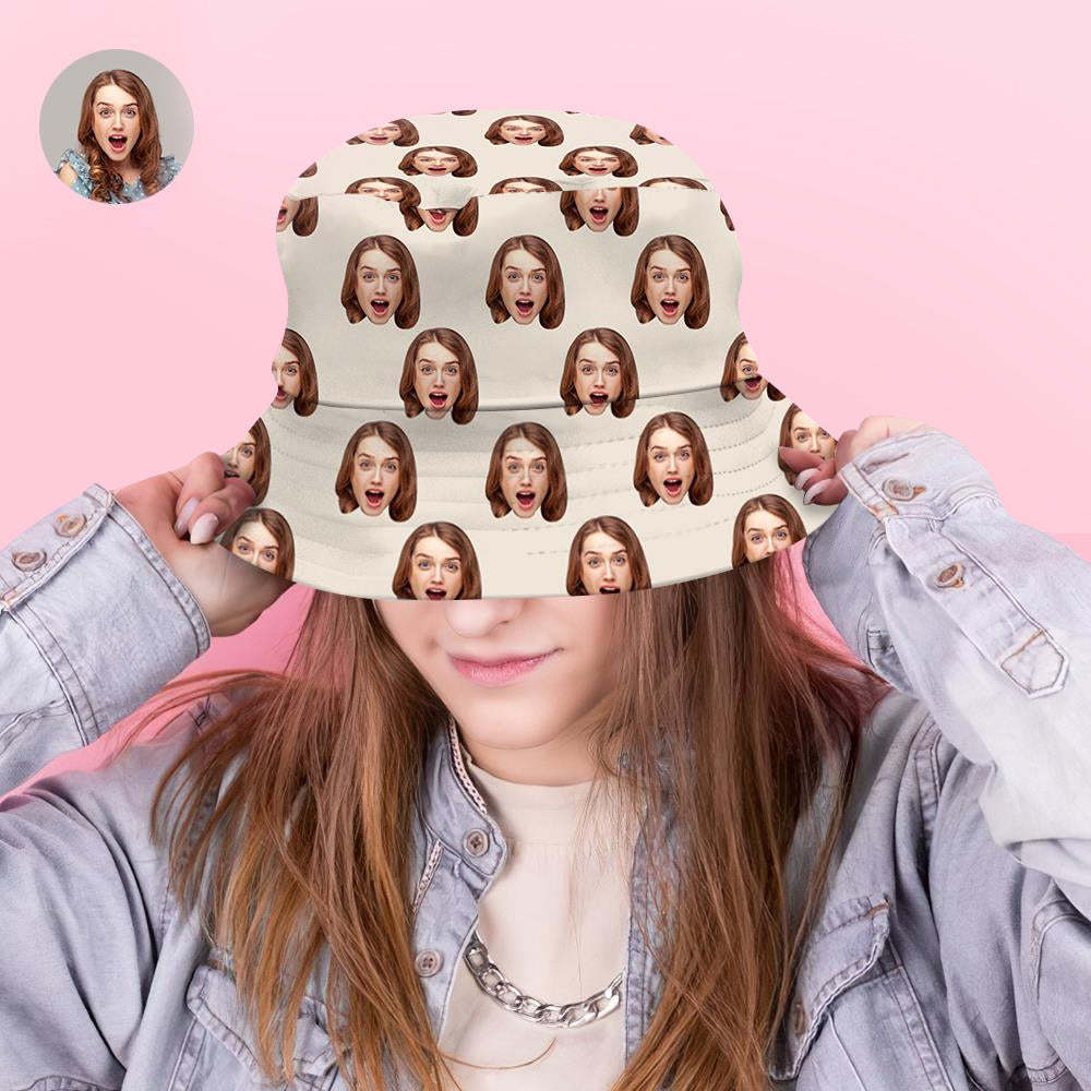 Custom Printed Face Bucket Hats - yourphotoblanketuk