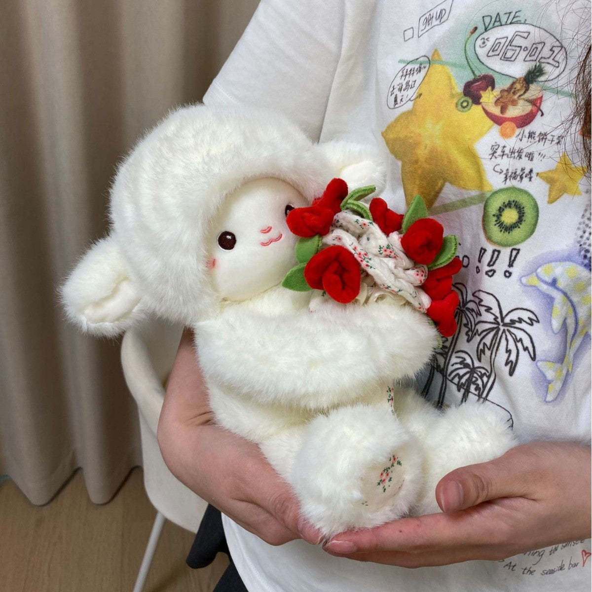 Baby Sheep Bouquet Plush Stuffed Toy Gift - yourphotoblanketuk