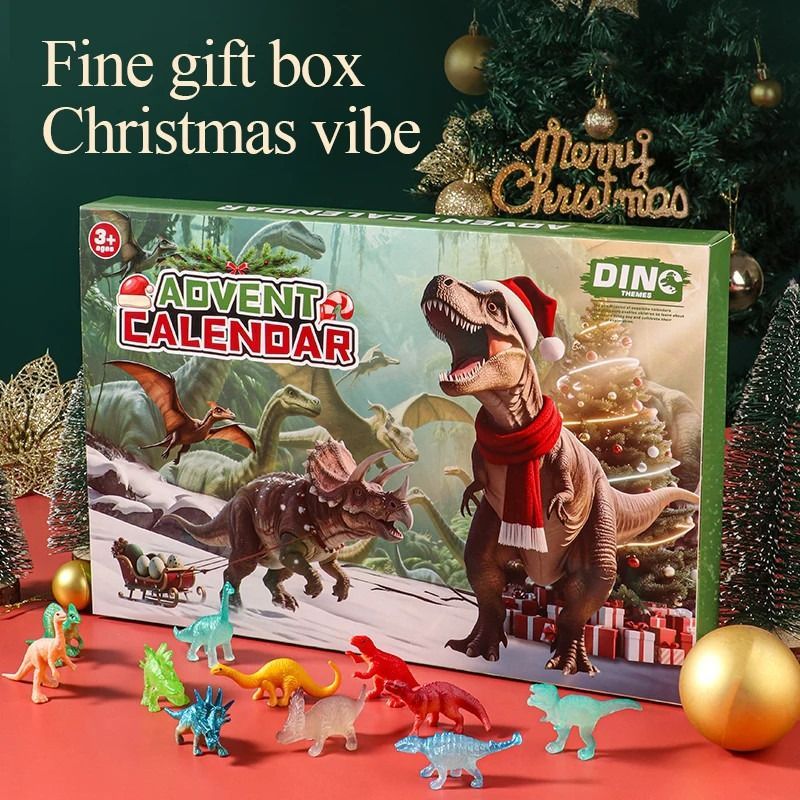 Dinosaur Advent Calendar 24 Day Christmas Countdown Christmas Gift - yourphotoblanketuk