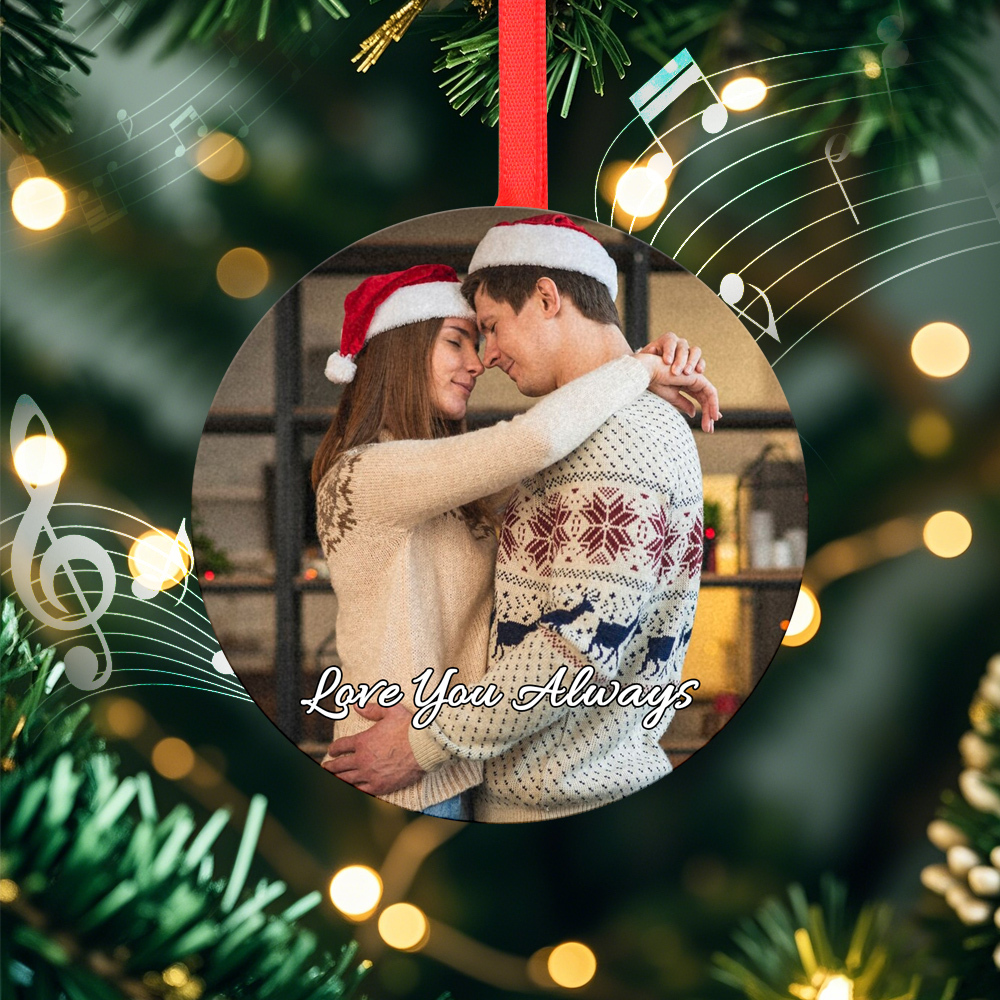 Foto weihnachtsdekorationen Benutzerdefinierte Musik Spielen Sie Musik Und Erleben Sie Wertvolle Erinnerungen Noch Einmal