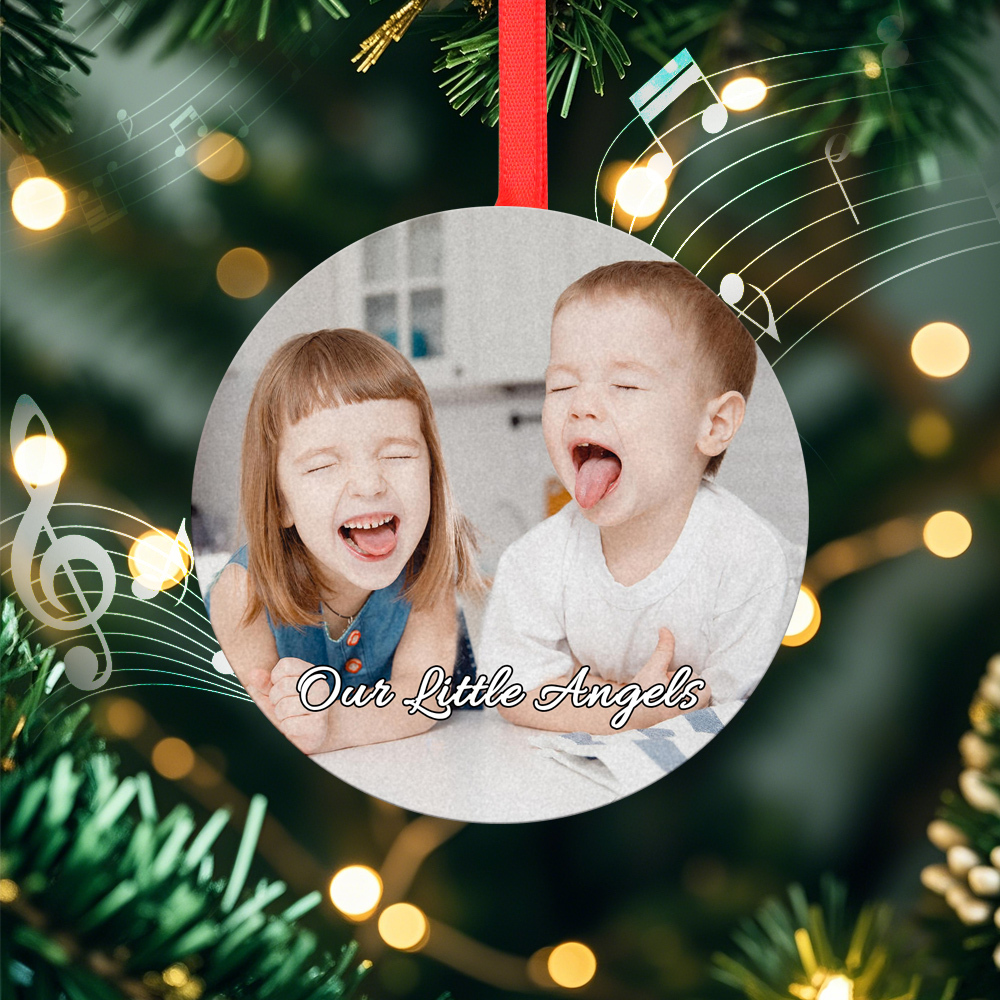 Foto weihnachtsdekorationen Benutzerdefinierte Musik Spielen Sie Musik Und Erleben Sie Wertvolle Erinnerungen Noch Einmal