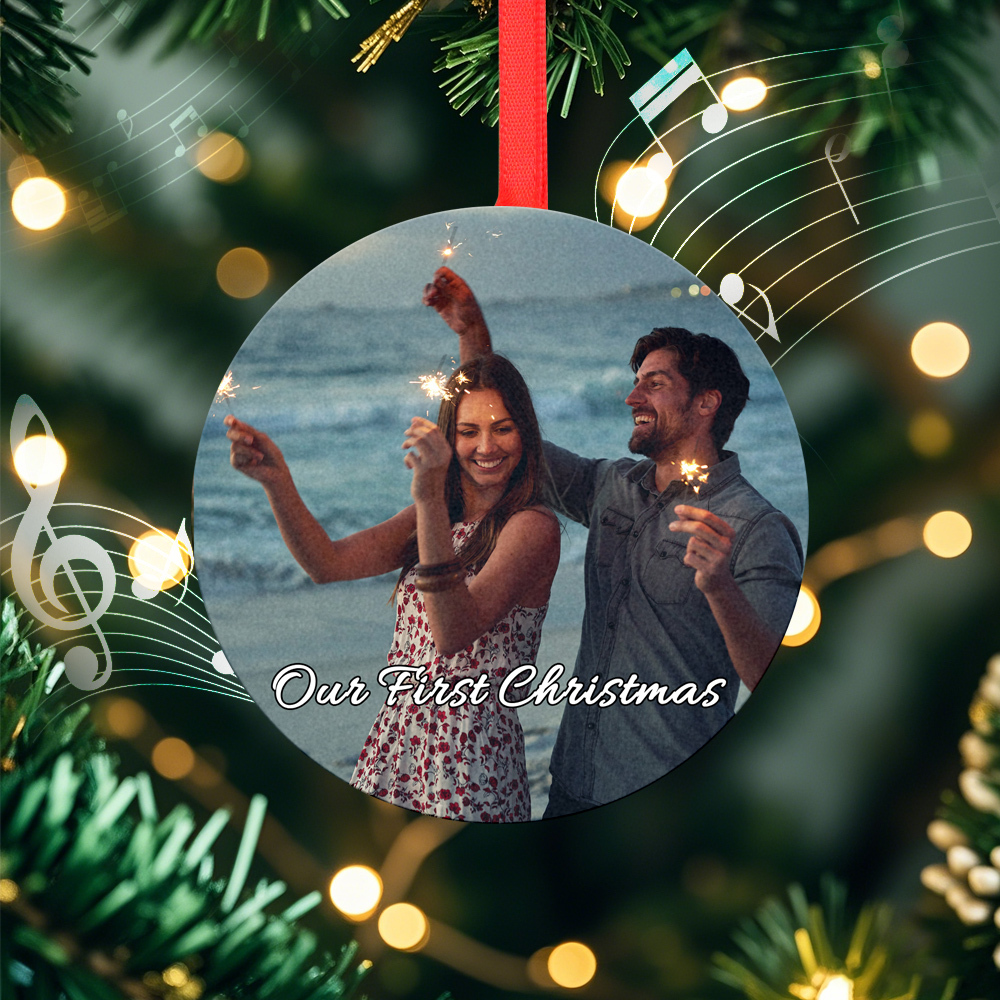 Foto weihnachtsdekorationen Benutzerdefinierte Musik Spielen Sie Musik Und Erleben Sie Wertvolle Erinnerungen Noch Einmal