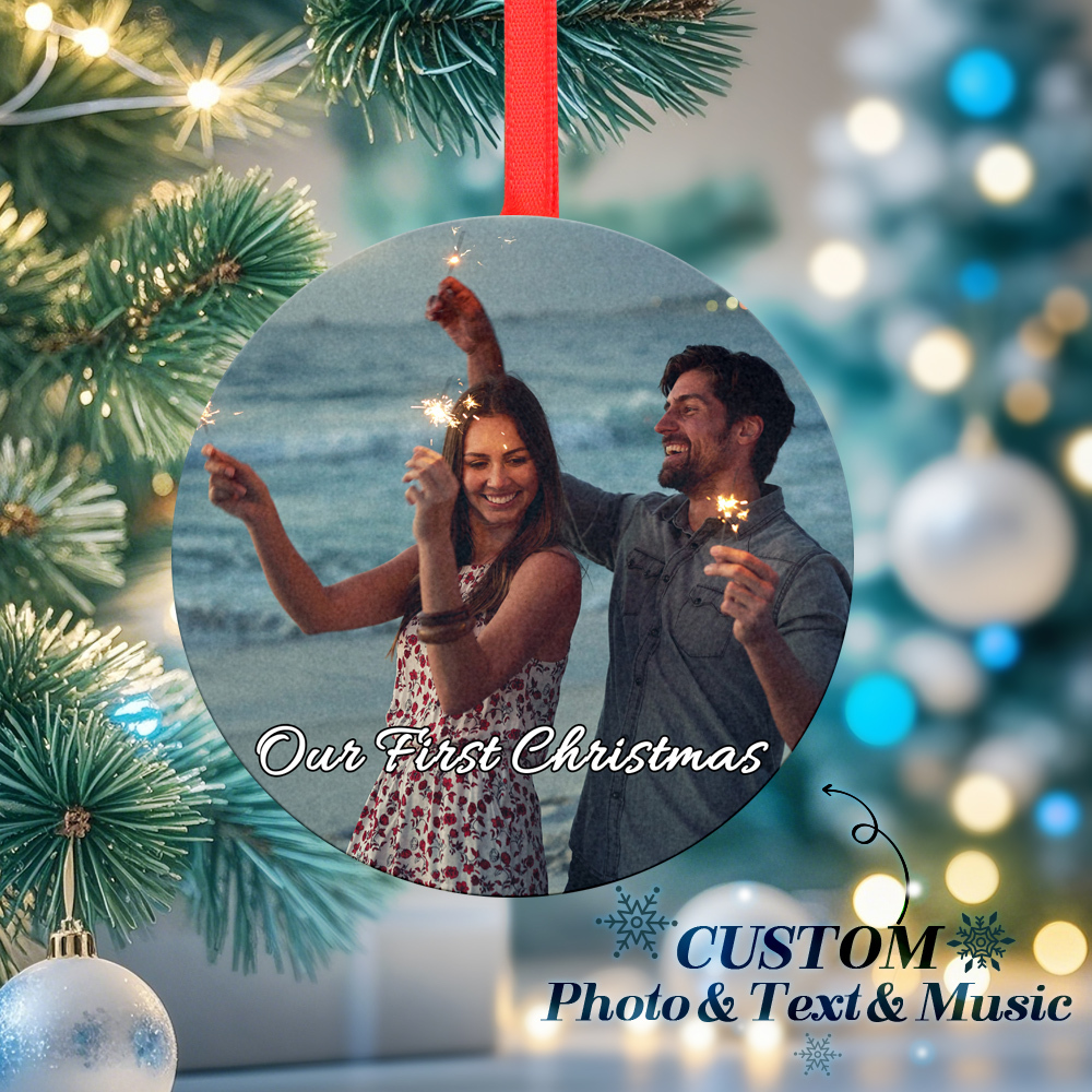 Foto weihnachtsdekorationen Benutzerdefinierte Musik Spielen Sie Musik Und Erleben Sie Wertvolle Erinnerungen Noch Einmal