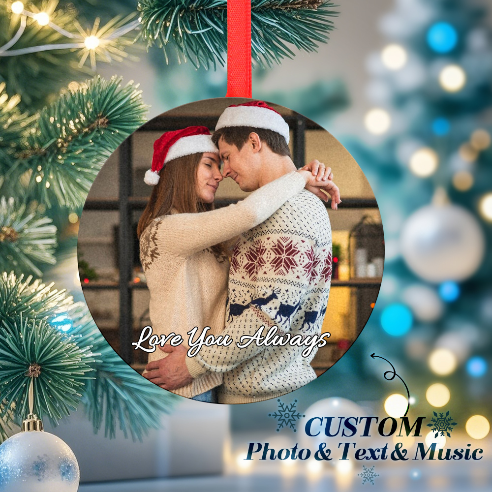 Foto weihnachtsdekorationen Benutzerdefinierte Musik Spielen Sie Musik Und Erleben Sie Wertvolle Erinnerungen Noch Einmal