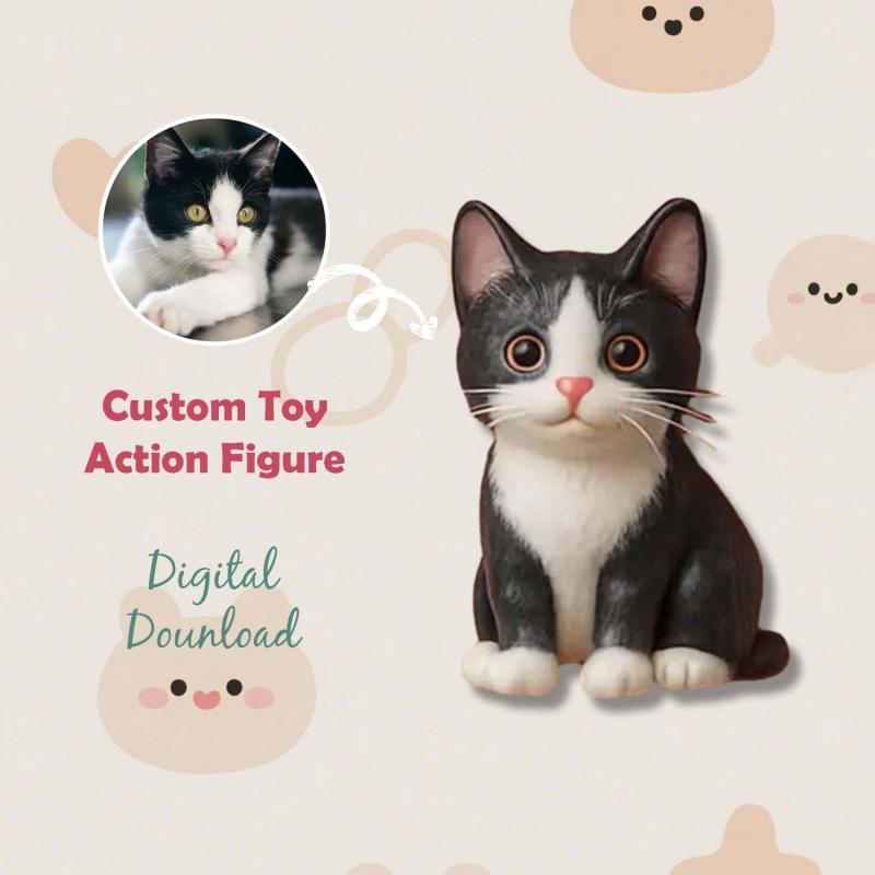 Personalisierte 3D-Actionfigur von Ihrem Foto, personalisierte Spielzeugfigur, individuelle Actionfigur, Geschenke für Sie/Ihn