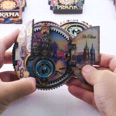 Astronomische Uhr Aus Prag – Kühlschrankmagnet – Reisegeschenk Für Tschechien - dephotoblanket