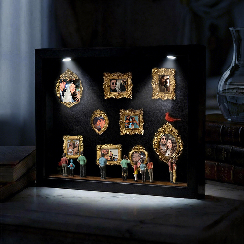 Personalisierter Bilderrahmen „museum Of Us“ – Geschenk Für Paare – Niedliche Miniatur-museumsgeschenke – Bedeutungsvolles Geschenk – Valentinstags- Oder Jahrestagsgeschenk - dephotoblanket