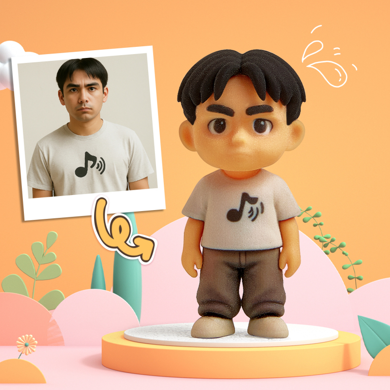 Personalisierte 3D-Actionfigur von Ihrem Foto, personalisierte Spielzeugfigur, individuelle Actionfigur, Geschenke für Sie/Ihn