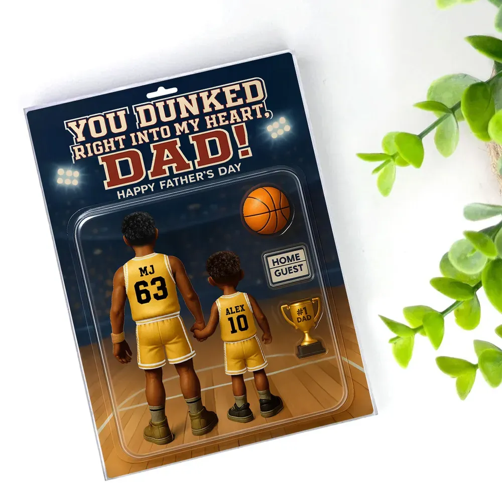 Benutzerdefinierte Figur, Personalisierte Acrylblock-plakette, Vatertagsgeschenk, Basketball-stil Für Papa, Personalisierte Spielzeug-dekor-kunst, Benutzerdefiniertes Foto, Acryl-dekorationsplakette Für Pops - dephotoblanket