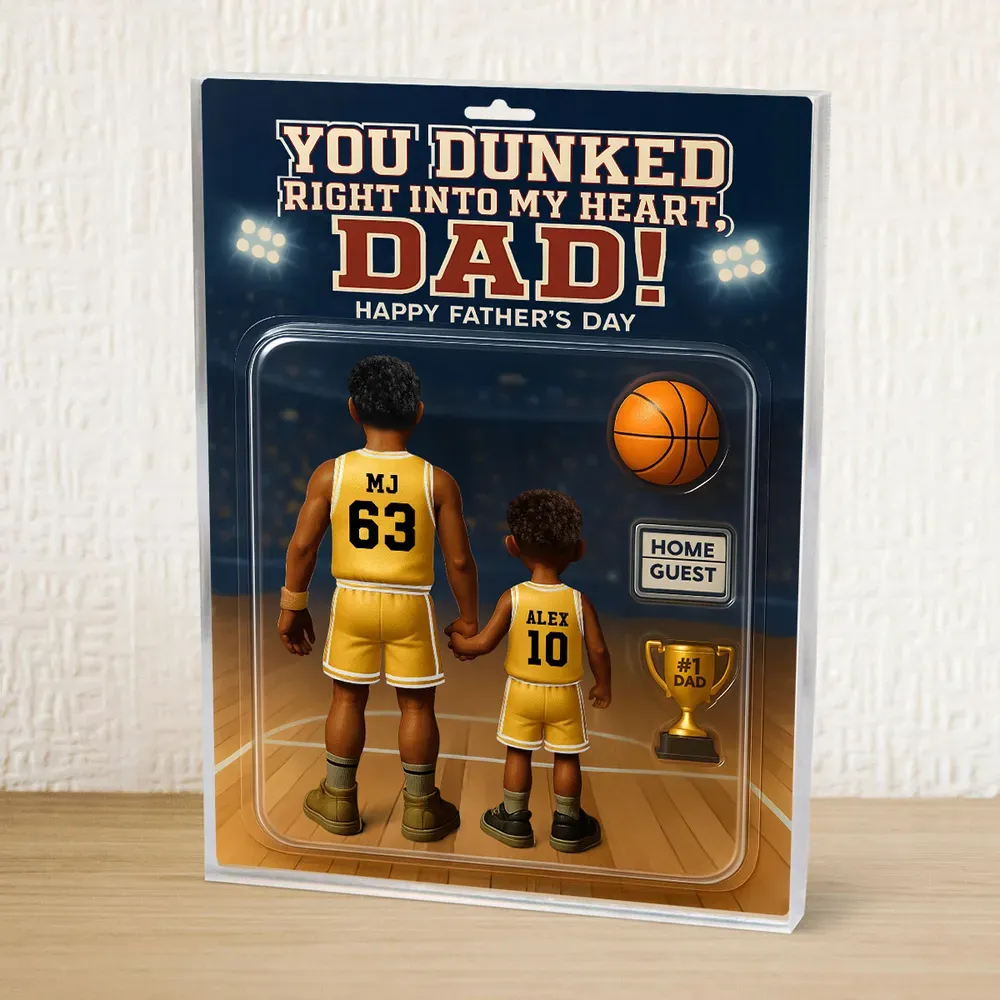Benutzerdefinierte Figur, Personalisierte Acrylblock-plakette, Vatertagsgeschenk, Basketball-stil Für Papa, Personalisierte Spielzeug-dekor-kunst, Benutzerdefiniertes Foto, Acryl-dekorationsplakette Für Pops - dephotoblanket
