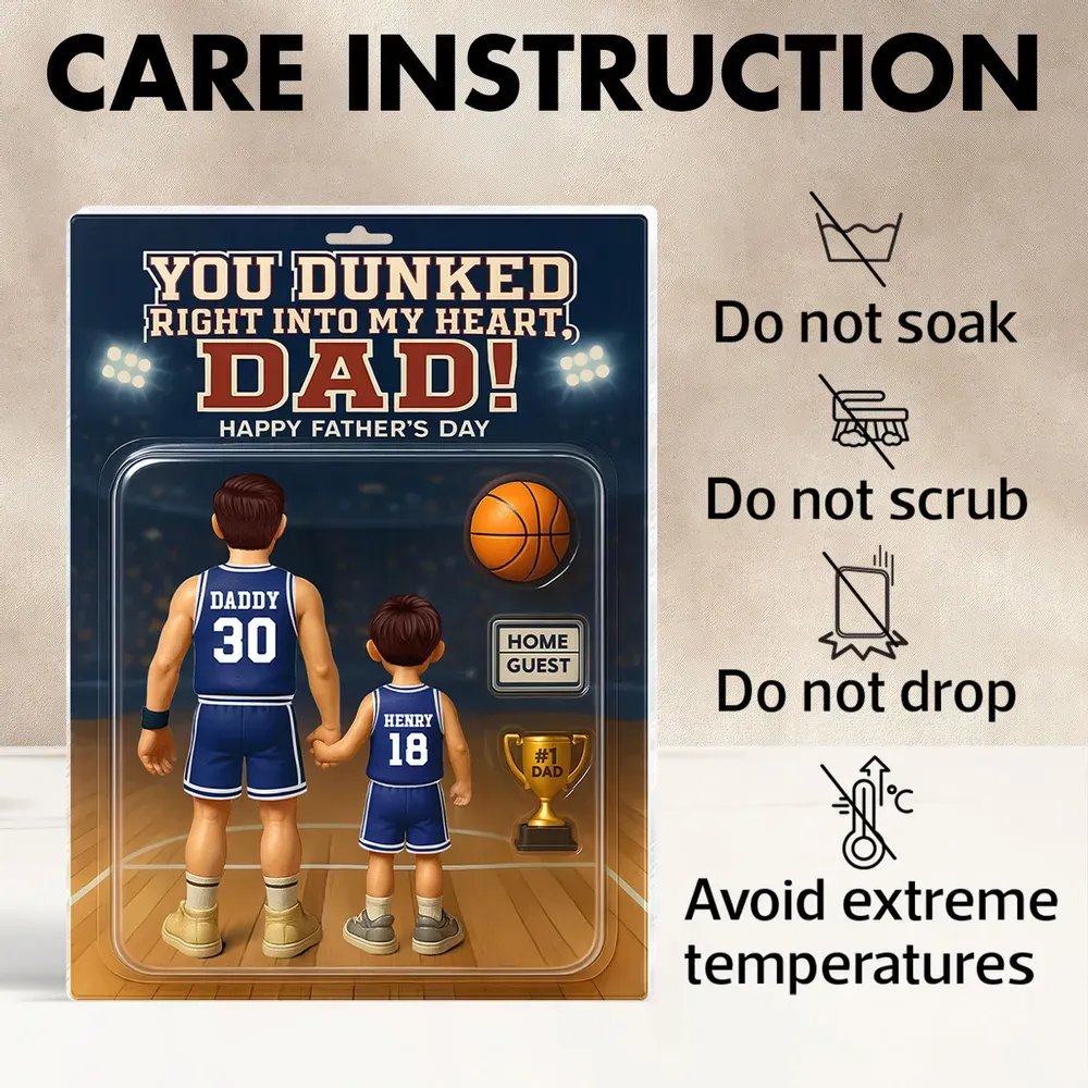 Benutzerdefinierte Figur, Personalisierte Acrylblock-plakette, Vatertagsgeschenk, Basketball-stil Für Papa, Personalisierte Spielzeug-dekor-kunst, Benutzerdefiniertes Foto, Acryl-dekorationsplakette Für Pops - dephotoblanket