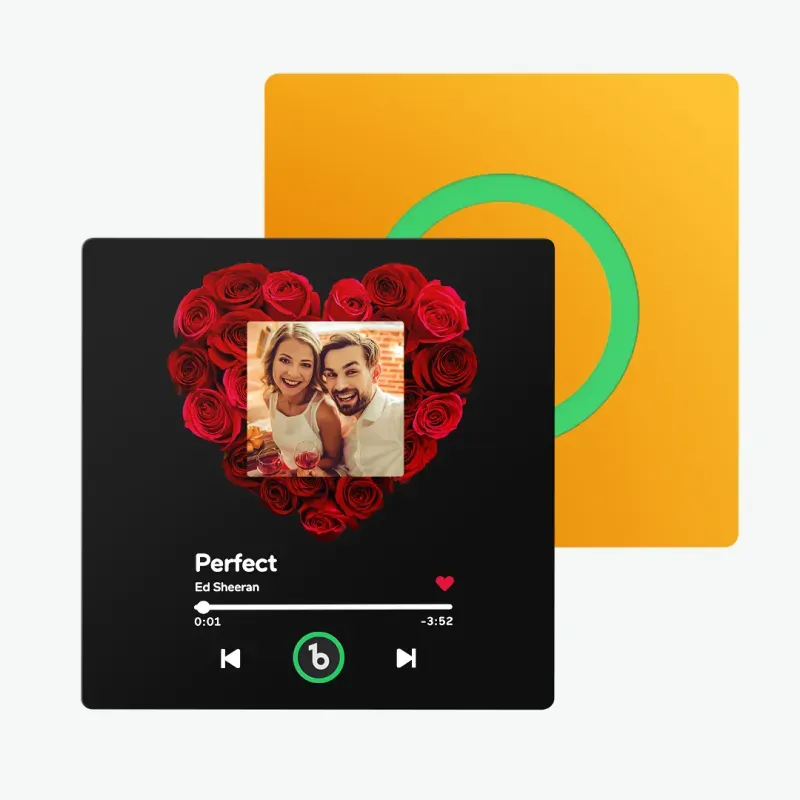 Personalisierter Musik-kühlschrankmagnet, Album-kühlschrankmagnet Mit Buntem Rahmen, Valentinstagsgeschenke - dephotoblanket