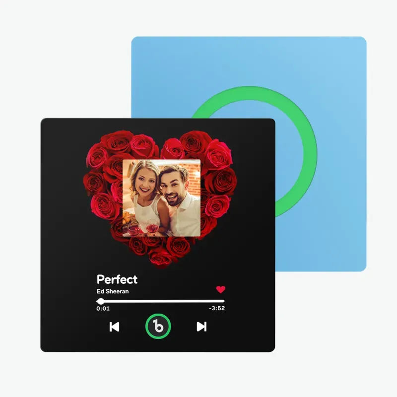 Personalisierter Musik-kühlschrankmagnet, Album-kühlschrankmagnet Mit Buntem Rahmen, Valentinstagsgeschenke - dephotoblanket