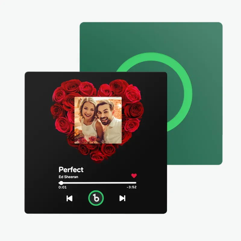 Personalisierter Musik-kühlschrankmagnet, Album-kühlschrankmagnet Mit Buntem Rahmen, Valentinstagsgeschenke - dephotoblanket