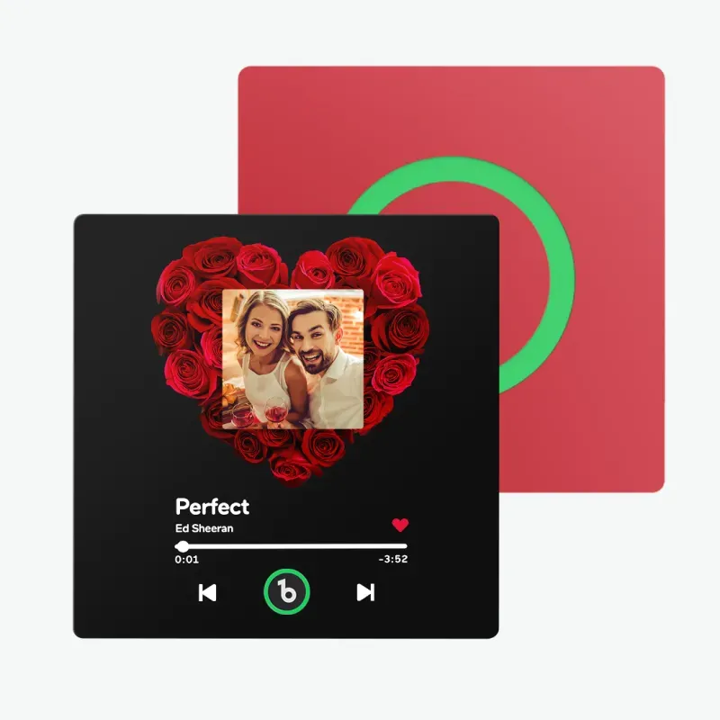 Personalisierter Musik-kühlschrankmagnet, Album-kühlschrankmagnet Mit Buntem Rahmen, Valentinstagsgeschenke - dephotoblanket