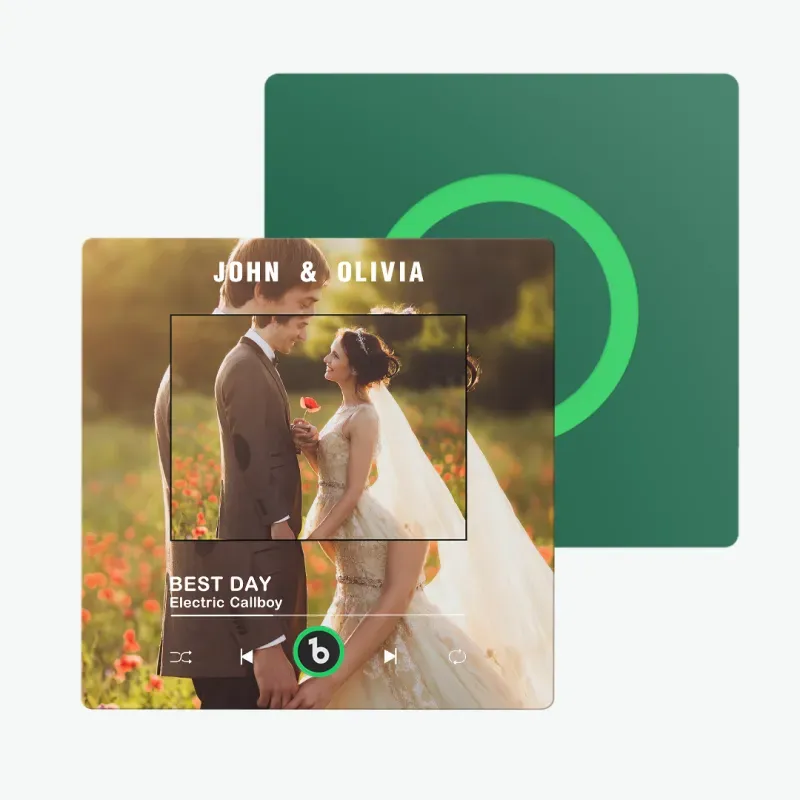 Personalisierter Musik-kühlschrankmagnet, Album-kühlschrankmagnet Mit Buntem Rahmen, Valentinstagsgeschenke - dephotoblanket