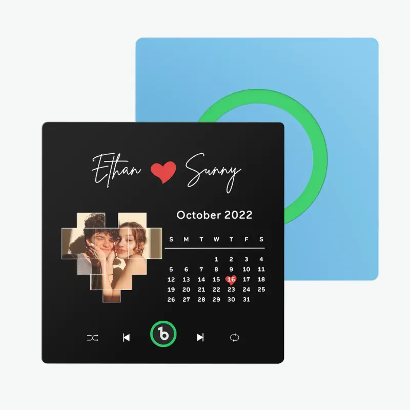 Personalisierter Musik-kühlschrankmagnet, Album-kühlschrankmagnet Mit Buntem Rahmen, Valentinstagsgeschenke - dephotoblanket