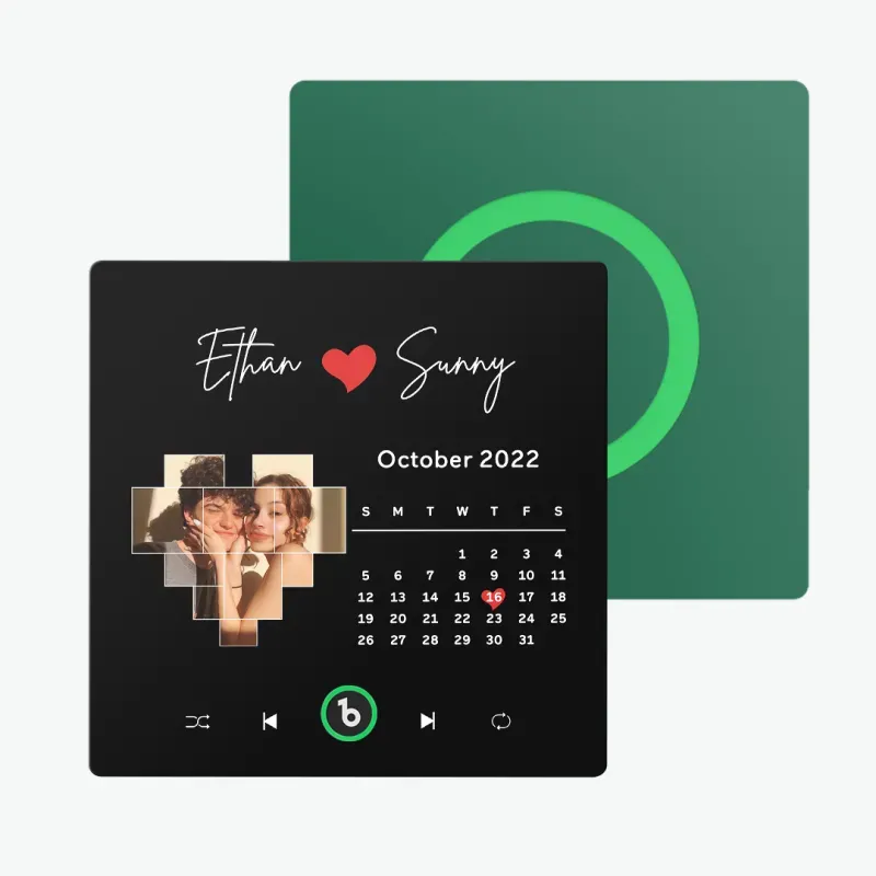 Personalisierter Musik-kühlschrankmagnet, Album-kühlschrankmagnet Mit Buntem Rahmen, Valentinstagsgeschenke - dephotoblanket