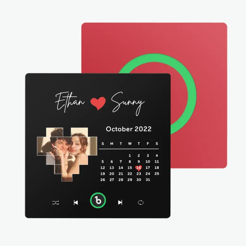 Personalisierter Musik-kühlschrankmagnet, Album-kühlschrankmagnet Mit Buntem Rahmen, Valentinstagsgeschenke - dephotoblanket