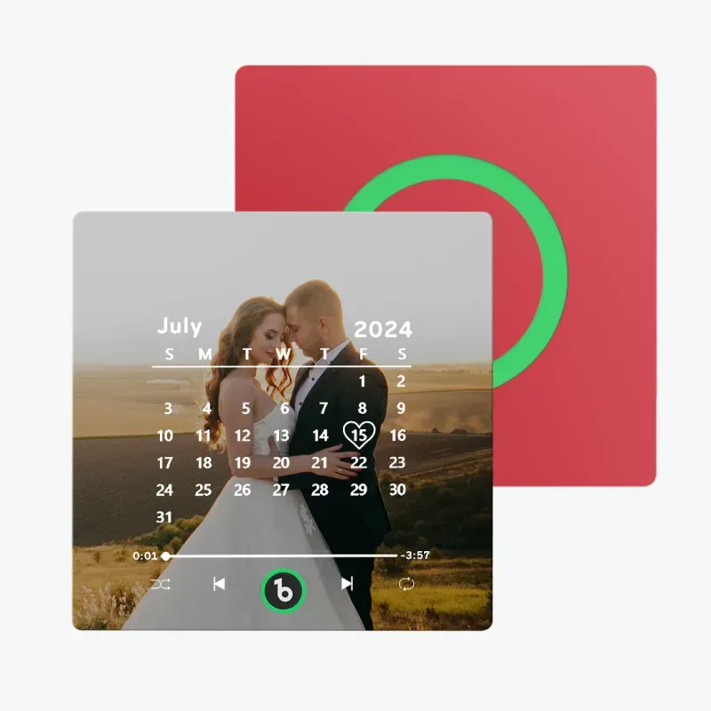 Personalisierter Musik-kühlschrankmagnet, Album-kühlschrankmagnet Mit Buntem Rahmen, Valentinstagsgeschenke - dephotoblanket