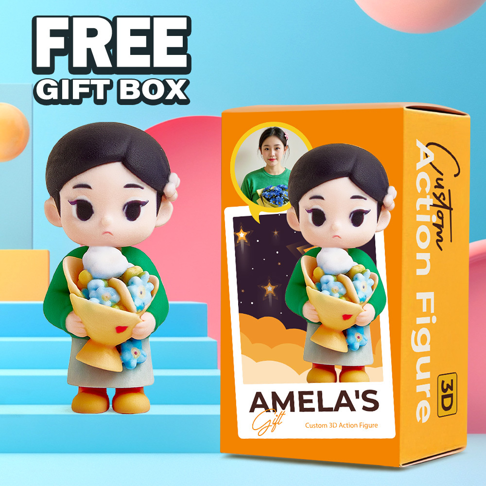 Personalisierte 3D-Actionfigur von Ihrem Foto, personalisierte Spielze