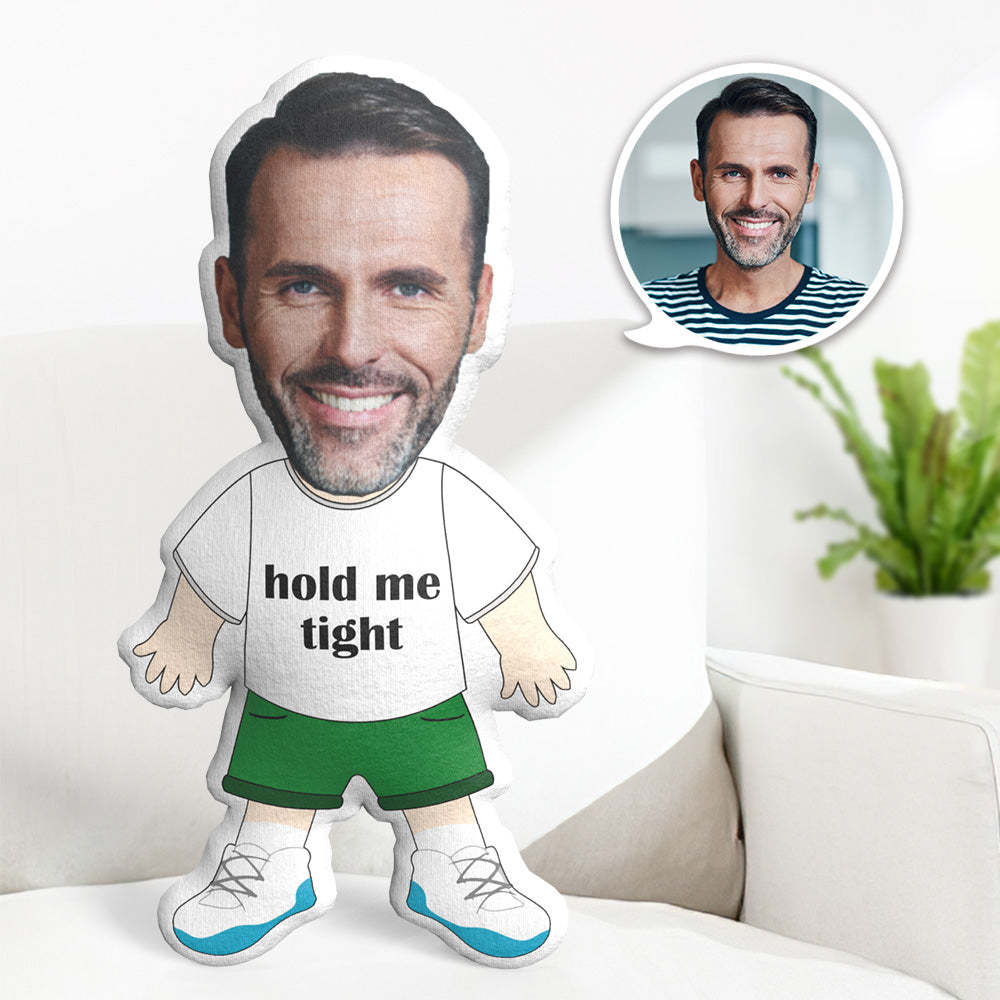 Mein Gesicht Kissen Personalisiertes Fotokissen Personalisiertes Minime Kissen Nachrichtenkissen Geschenke Für Sie - Halt Mich Fest - dephotoblanket