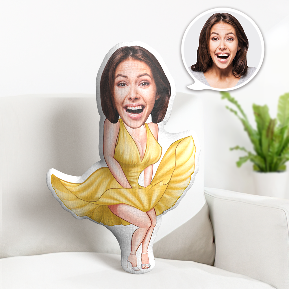 Personalisiertes Gesichtskissen Personalisierte Gesichtspuppe Marilyn Monroe Puppe Minime Kissen Geschenke Für Sie - dephotoblanket