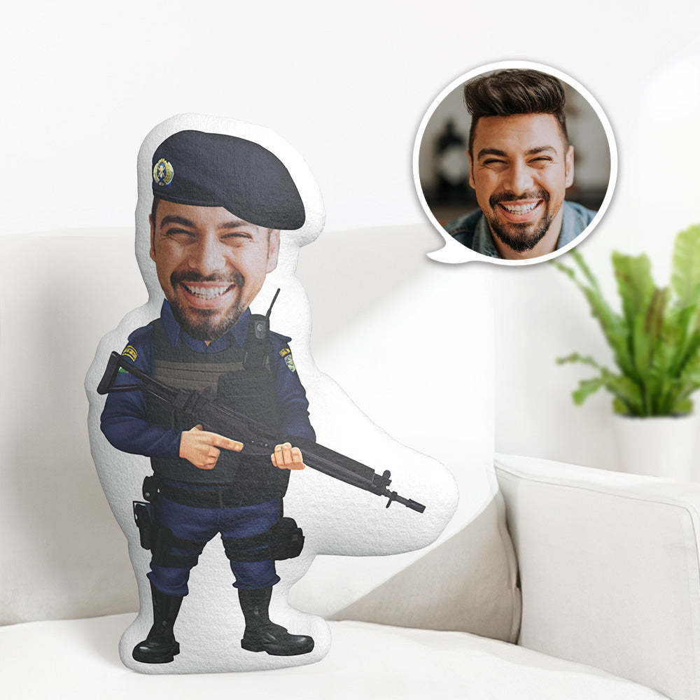 Personalisierte Geburtstagsgeschenke Mein Gesicht Kissen Benutzerdefiniertes Fotokissen Special Forces Minime Kissen - dephotoblanket