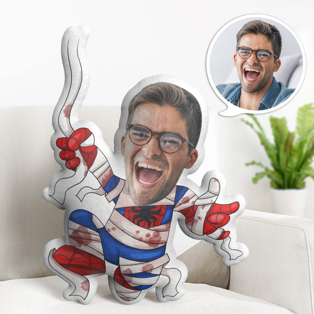 Kundenspezifische Halloween-geschenke Personalisierte Spider Man Minime Wurfs-kissen-geschenke - dephotoblanket