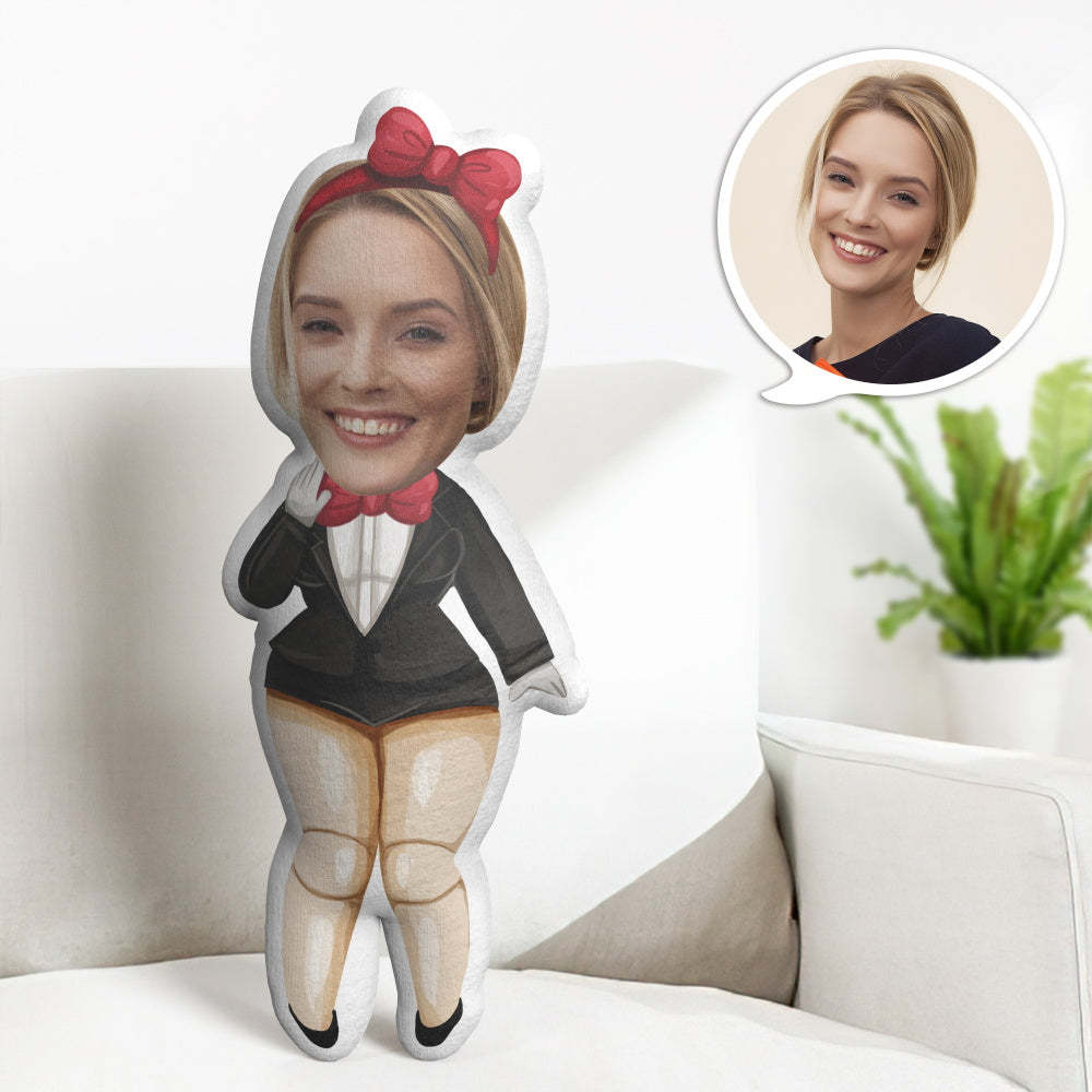 Kundenspezifisches Halloween-marionetten-kissen-personalisiertes Gesicht Minime-wurfs-kissen-geschenke - dephotoblanket