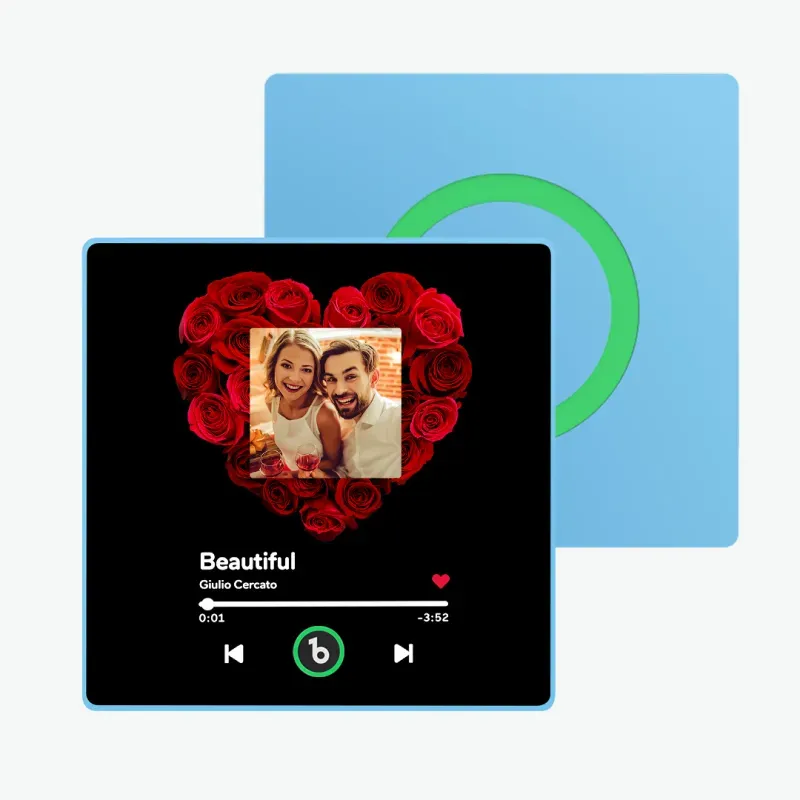 Personalisierter Musik-kühlschrankmagnet, Album-kühlschrankmagnet Mit Buntem Rahmen, Valentinstagsgeschenke - dephotoblanket