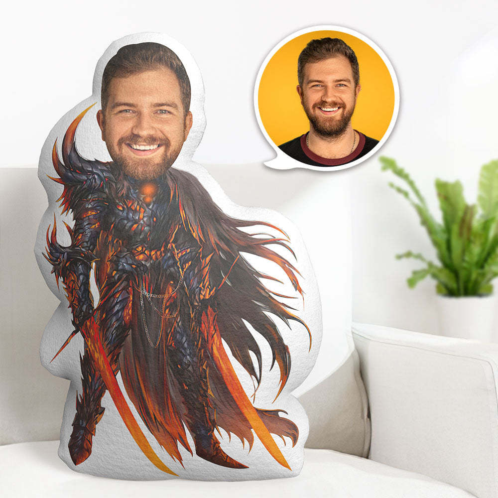 Mein Gesicht Kissen Benutzerdefiniertes Gesicht Kissen Personalisiertes Foto Kissen Hell Warrior Kissen Minime Kissen - dephotoblanket