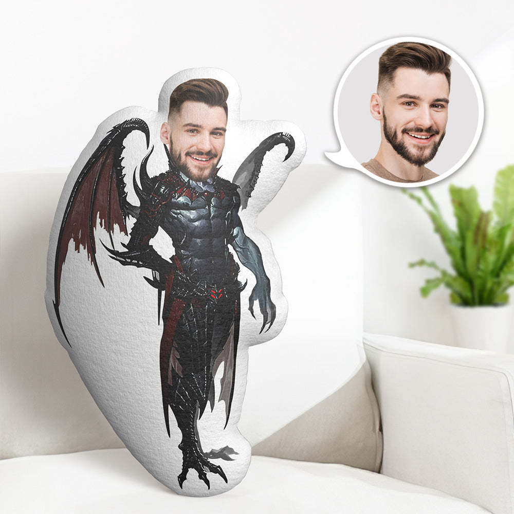 Mein Gesicht Kissen Benutzerdefiniertes Gesicht Kissen Personalisiertes Foto Kissen Teufel Satan Kissen Minime Kissen - dephotoblanket