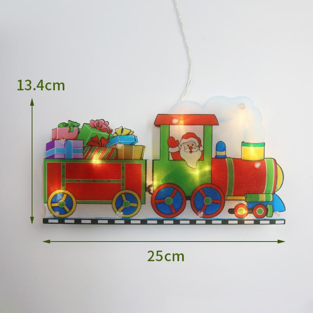 Weihnachten Dekor Licht Santa Claus Led Saugnapf Fenster Hängen Lichter Atmosphäre Szene Dekor Festliche Dekorative Licht - dephotoblanket
