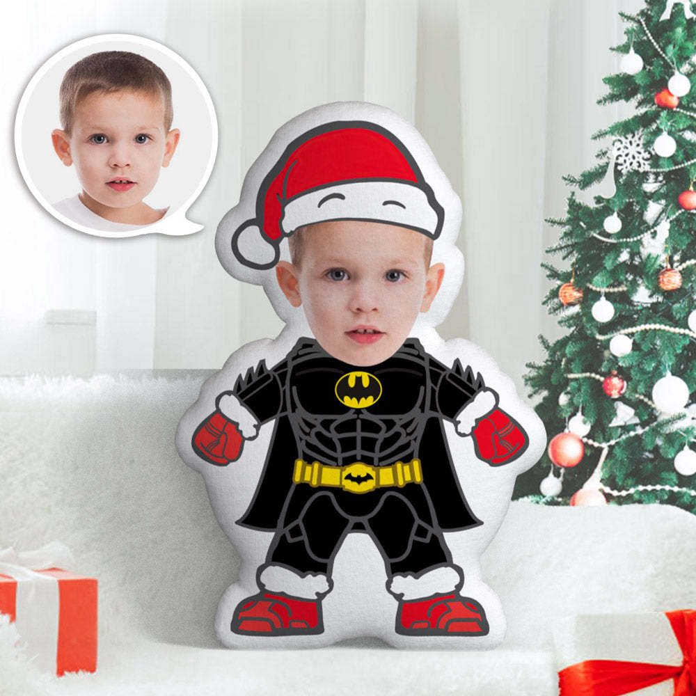 Personalisiertes Gesichtskissen Personalisiertes Fotokissen Batman Minime Kissen Geschenke Für Weihnachten - dephotoblanket