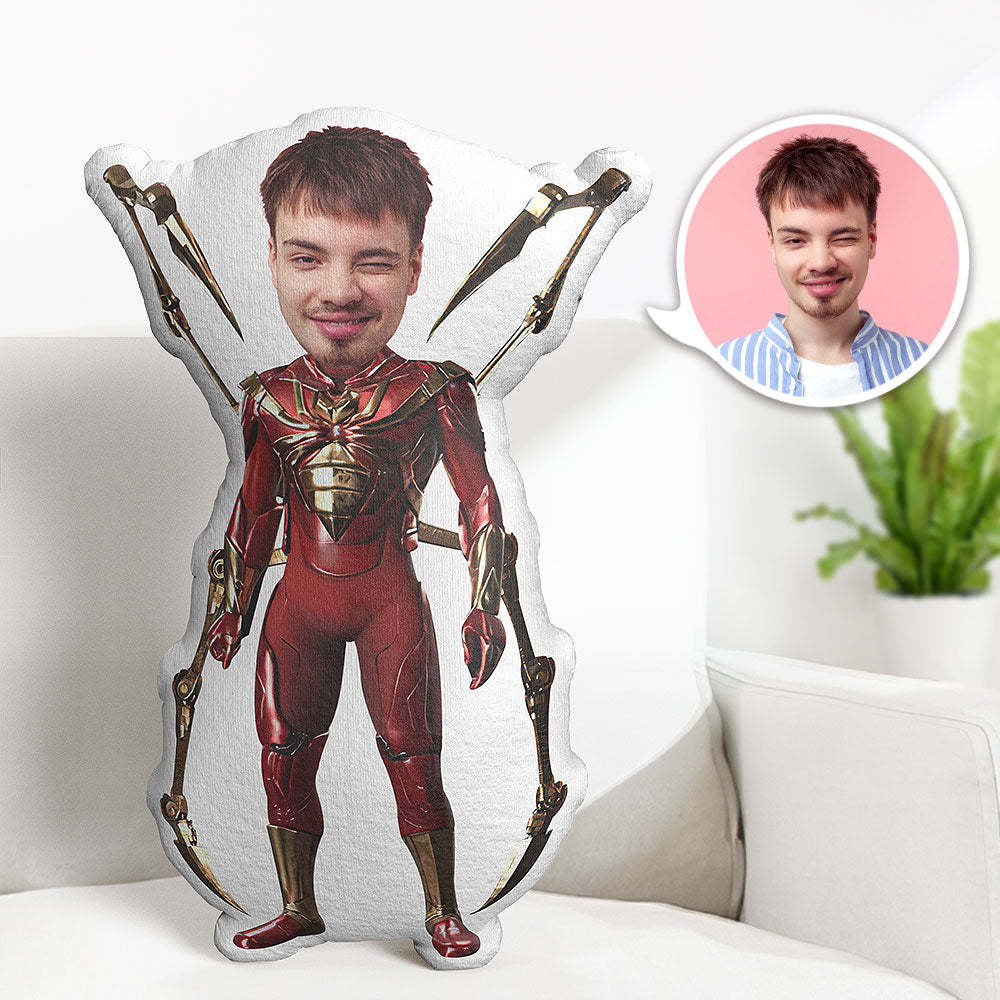 Benutzerdefiniertes Körperkissen Iron Spider Personalisiertes Gesicht Dekokissen Bestes Geschenk Für Sie - dephotoblanket