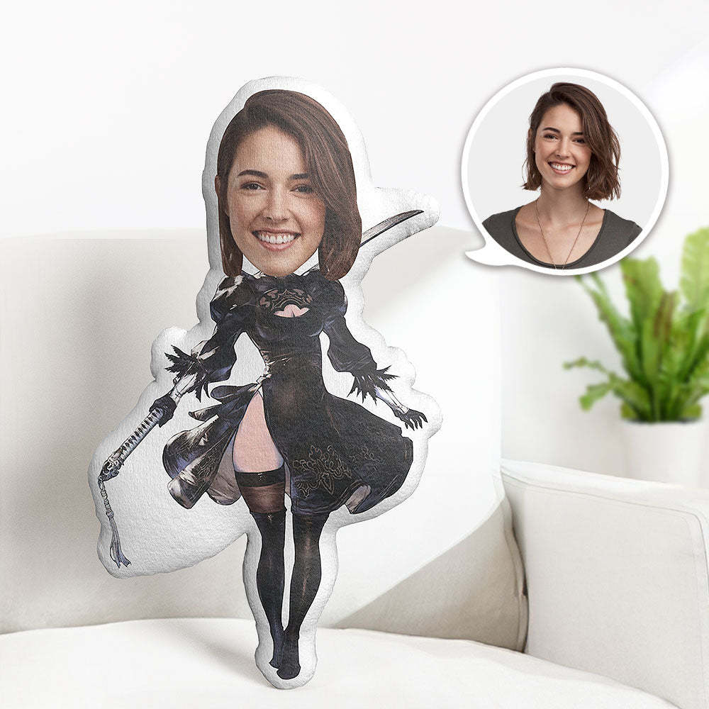 Kissen Yorha Nr. 2 Typ B Personalisiertes Gesicht Dekokissen Bestes Geschenk Für Ihren Individuellen Körper - dephotoblanket