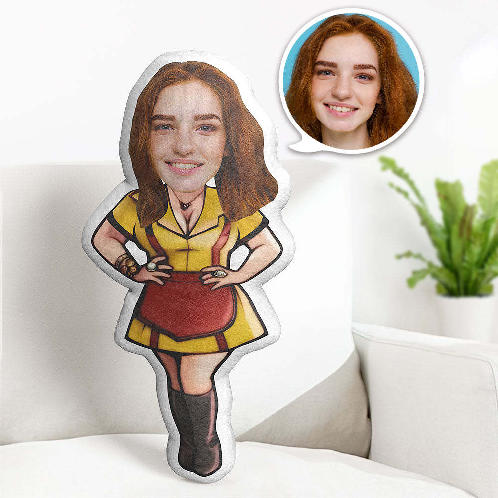 Personalisiertes Gesicht Kissen Kellnerin Mädchen - dephotoblanket
