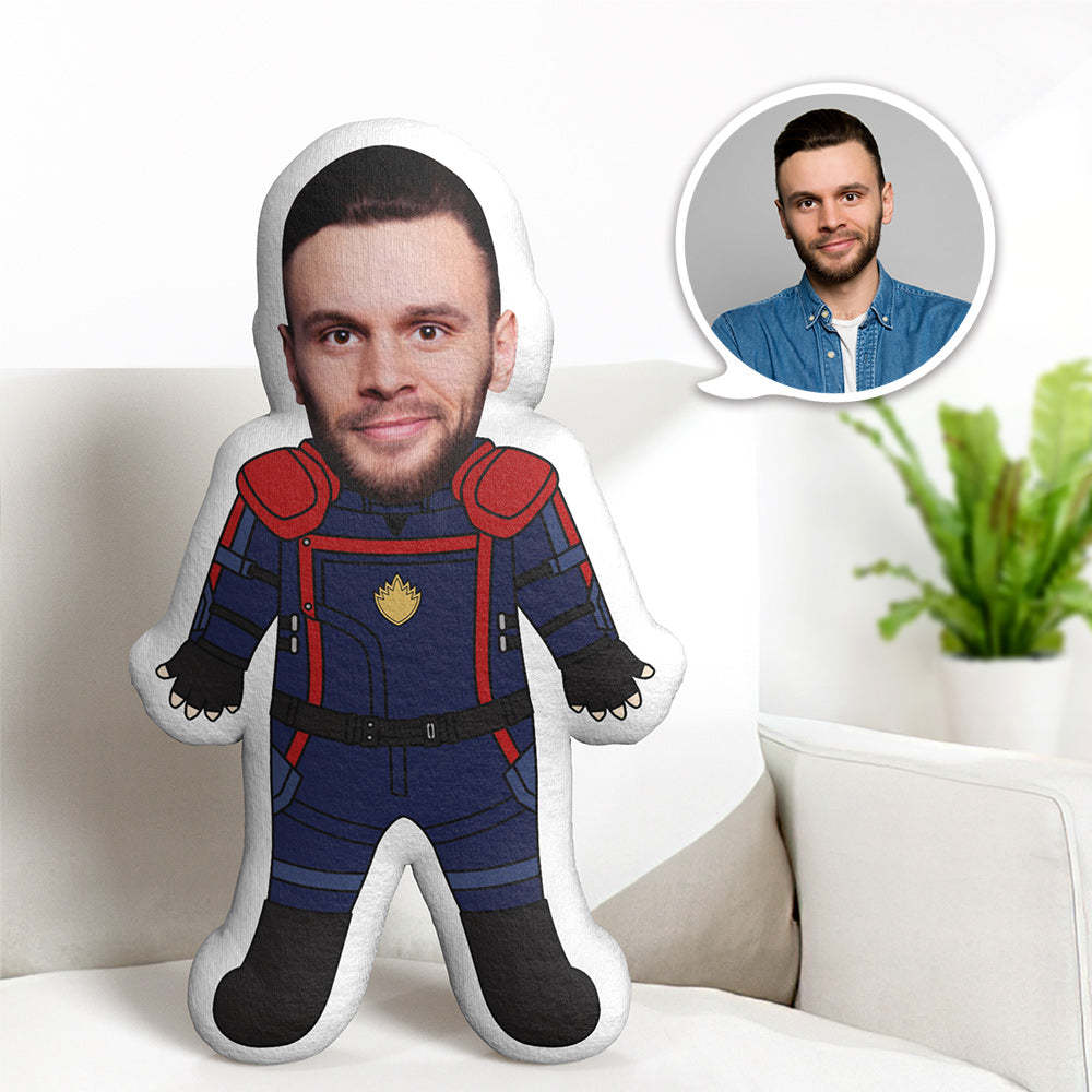 Personalisiertes Gesichts-wurfkissen, Geschenk Für Ihn, Individueller Körper, Guardians Of The Galaxy-anzug - dephotoblanket